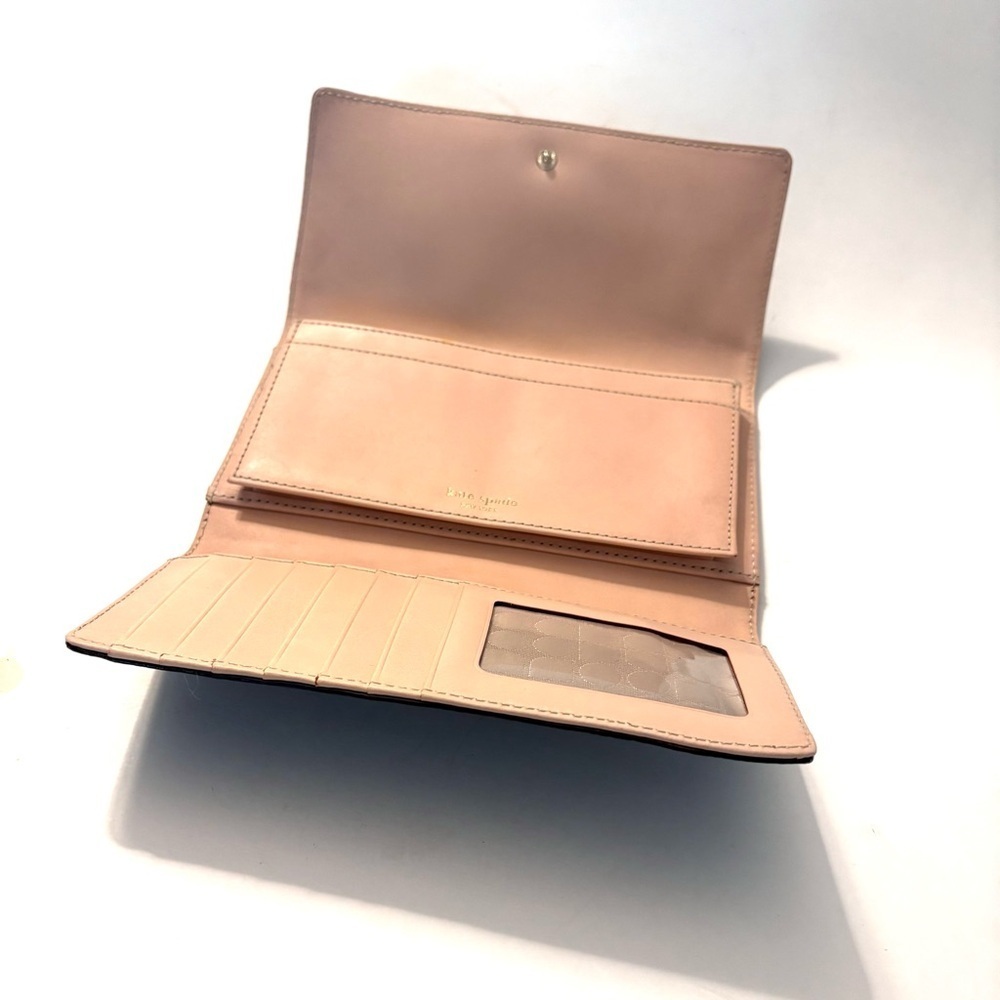 KATE SPADE Brown and Pink Bay Street
Sandra Leather Clutch Wallet - Picture 4 of 11